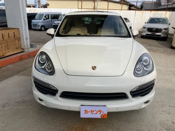 Porsche Cayenne S Hybrid Air Suspension Equipped 4WD Genuine Navigation Full-Seg Digital TV Backup Camera Power Gate (Pearl)
