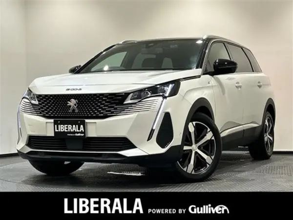 Peugeot 5008 GT Panoramic Sunroof Driver Multi-point Lumbar Support Front Seat Heater Hands-free Power Tailgate Adaptive Cruise Control Wide Backup Camera Apple CarPlay (Pearl White) — thumbnail 1