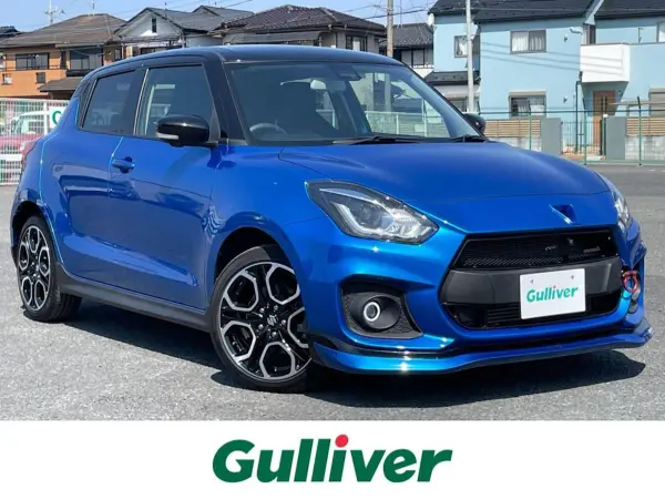 Suzuki Swift Sport 1.4 Gana Dor Titanium Muffler GReddy Front Spoiler Monster Front Grille LED Headlight ACC LKA Around View Camera PKG Warranty Manual (Speedy Blue M Black Two-Tone Roof) — thumbnail 1