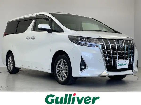 Toyota Alphard Hybrid 2.5 G F Package E-Four 4WD Twin Moon Roof 10.5-inch Navigation System + JBL Premium Sound System 13.3-inch Rear Seat Entertainment System Digital Inner Mirror Leather Seat ETC Non-Smoking Vehicle (White Pearl Crystal Shine) — thumbnail 1