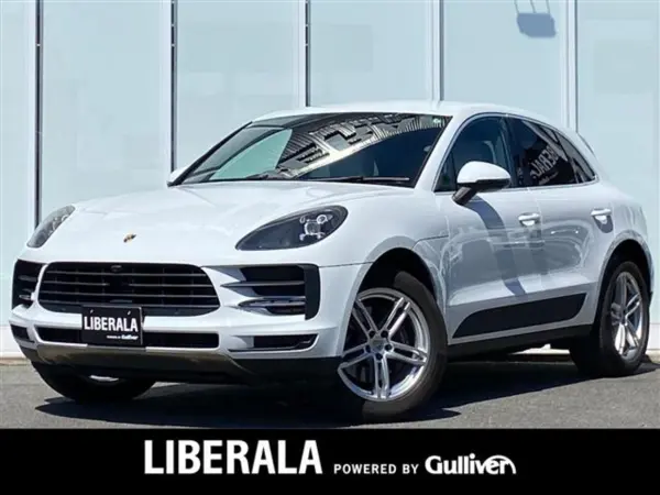 Porsche Macan PDK 4WD 1 Owner ACC Entry Drive White Leather Seat Heater Genuine Navigation Apple CarPlay/Android Auto 360° Camera Bluetooth LED AFS Light Power Back Door Genuine 19AW ETC Service History (White) — thumbnail 1