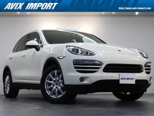 Porsche Cayenne 3.6 Tiptronic S 4WD V6 Beige Leather Seat Heater Power Seat Genuine Navigation Terrestrial Digital B Camera BOSE Speaker CD/DVD Bluetooth Bi-Xenon HL Cruise Control Power Rear Gate Genuine 18AW Non-Smoking RHD Authorized Dealer Car (White)