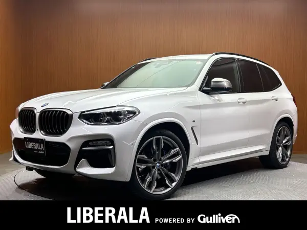 BMW X3 M40d Diesel Turbo 4WD Panoramic Sunroof Brown Leather Seat Harman Kardon 360° Camera ACC Seat Heater Power Seat Power Tailgate Ambient Light LCW LDW Genuine Navigation 360° Camera Parking Assist Mirror Integrated ETC (Alpine White III) — thumbnail 1