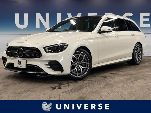 Mercedes-Benz E-Class Wagon E200 Sport (BSG Model) Panoramic Sliding Roof AMG Line Interior Package Exclusive Package Power Seat with Memory Genuine Navigation Digital TV 360-Degree Camera System Radar Safety Package ETC (Diamond White (M)) — thumbnail 1