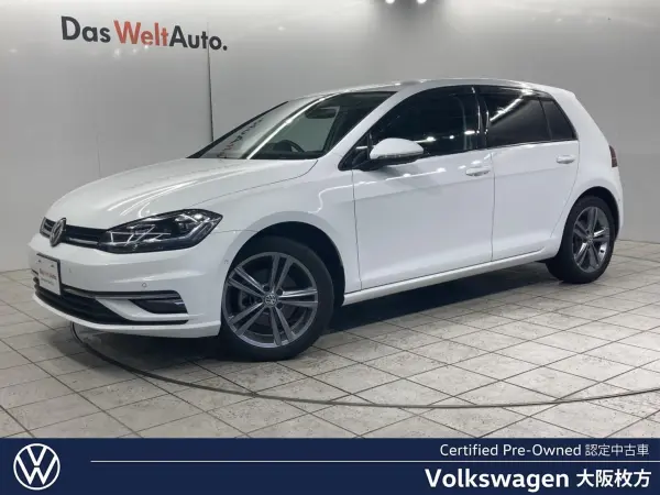 Volkswagen Golf TSI Highline Meister Certified Used Car ACC Digital Meter Dynamic Light Assist Front Seat Heater Full Seg Back Camera Bluetooth Connection Leather Seat LED Headlight Smart Key Electric Parking Brake (Pure White)