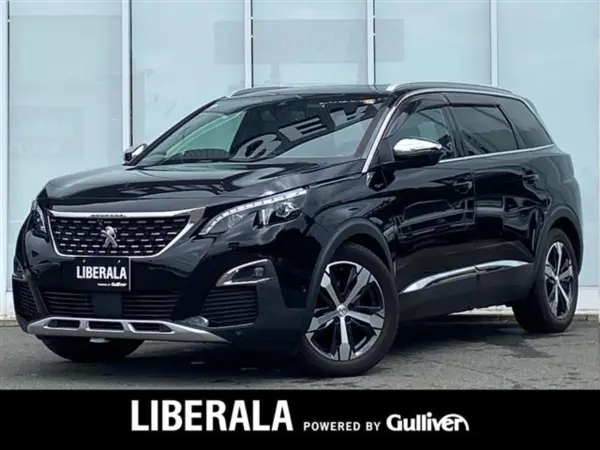 Peugeot 5008 GT BlueHDi Diesel Turbo First Class PKG Panorama SR BEWITH Genuine Navigation Apple CarPlay/Android Auto Backup Camera Power Back Door LED Auto High Beam Front/Rear Dashcam Genuine 19AW Manual Warranty (Perla Nera Black) — thumbnail 1