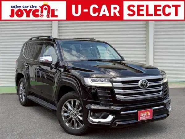 Toyota Land Cruiser 300 3.5 ZX 4WD Modellista Aero JBL Premium Sound System Roof Rail Rear Seat Display 11.6-inch Sunroof Cool Box Seat Cooler Seat Heater Side Step Panoramic View Monitor One Owner (Black) — thumbnail 1