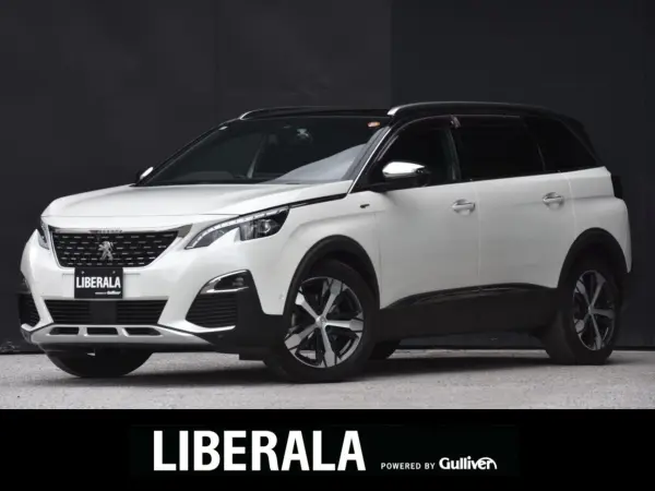 Peugeot 5008 GT BlueHDi Diesel Turbo One Owner First Class PKG ACC Panoramic SR Apple CarPlay Aftermarket Navigation Backup Camera Half Leather Corner Sensor Blind Spot Assist LED Wireless Charger Dashcam Idling Stop ETC (Pearl White)