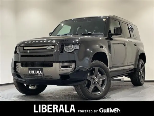 Land Rover Defender 110 X 3.0L D300 Diesel Turbo 4WD Panoramic Roof Deployable Side Air Suspension Pack Cold Climate Pack Heated Windscreen Heated Washer Nozzles Headlight Power Wash Seat Heater (Santorini Black Metallic) — thumbnail 1