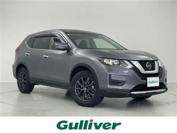 Nissan X-Trail 2.0 20S V Selection 2-Row 4WD One Owner Genuine Navigation Full-Seg TV Back Camera Cold Region Spec ETC2.0 Genuine Drive Recorder Collision Mitigation Pedal Misapplication Collision Prevention Assist Lane Departure Warning No Entry Sign Detection Idling Stop Black Leather Seat Water-Repellent Seat (Dark Metal Gray Metallic) — thumbnail 1