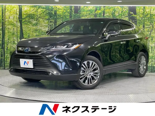 Toyota Harrier 2.5 Hybrid Z Leather Package Sunroof Genuine 12-inch Navigation Around View Monitor JBL Sound Pre-Collision System Radar Cruise Power Rear Gate Leather Seats Front Seat Ventilation Drive Recorder Corner Sensors Smart Key (Precious Black Pearl) — thumbnail 1
