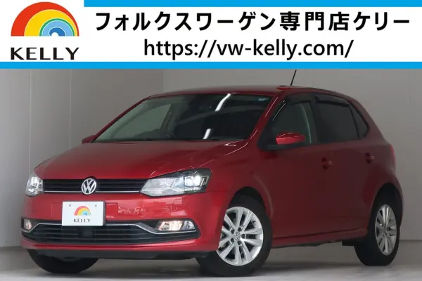 Volkswagen Polo TSI Comfortline Meister One Owner LED Headlamps Genuine Navigation TV Backup Camera ETC Drive Recorder Auto AC Armrest Service History USB Cable 15-inch Genuine Alloy Wheels Non-Smoker (Sunset Red Metallic)