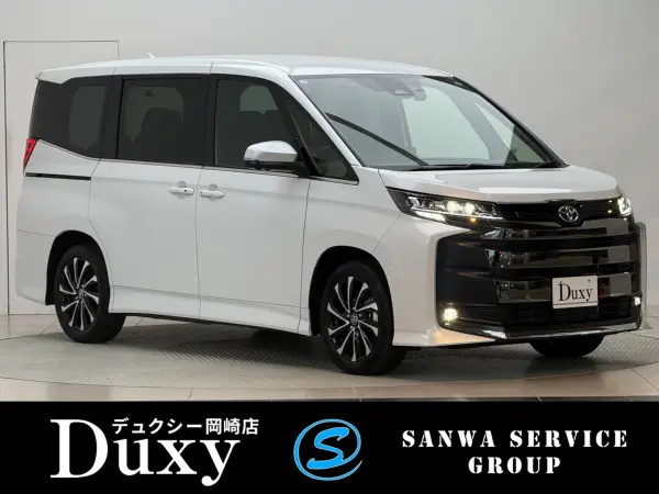 Toyota Noah 1.8 Hybrid S-Z Annual Model Change TeamMate Advanced Park Panoramic View Monitor Blind Spot Monitor 10.5-inch Connected Navigation CD/DVD Deck Apple CarPlay Projector LED Headlamp Drive Recorder (Platinum White Pearl Mica)