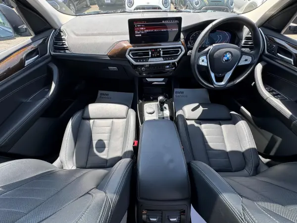BMW X3 xDrive20d Diesel Turbo 4WD Select Package Black Leather Front Ventilation & Front/Rear Seat Heater Touch Panel Navi Full-Seg TV Surround View Camera Glass Sunroof 20-inch AW Steering Heater ACC Driving Assistant Power Rear Gate ETC 1 Owner Non-Smoker (Black Sapphire Metallic) — photo 7
