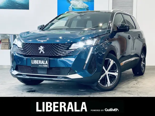 Peugeot 5008 GT BlueHDi Diesel Turbo Panoramic SR ACC Factory Display Audio Apple CarPlay Back & Side Camera Factory 18-inch AW LED Headlights Power Tailgate Wireless Charging Half Leather Power Seats with Memory Seat Heater Roof Rails (Celebes Blue) — thumbnail 1