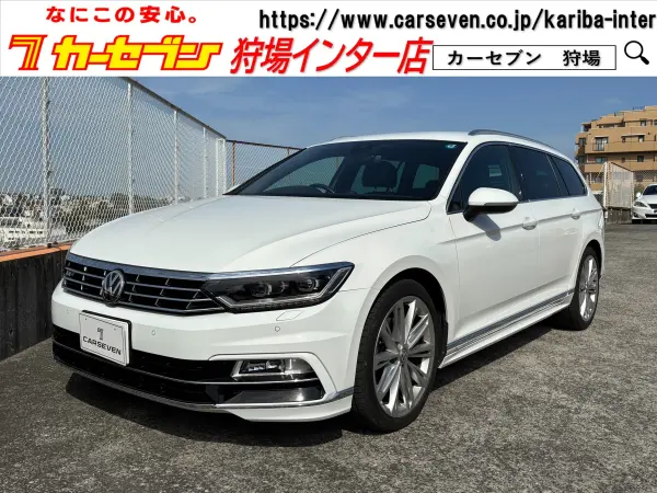 Volkswagen Passat Variant TSI R-Line Black Two-Tone Leather Seats Power B Door Genuine Twin Spoke 19-inch AW Genuine Navigation Radar Cruise Control Yupiteru Front/Rear Dashcam Seat Heater Backup Camera Dealer Service Records Smart Key 2 (White)