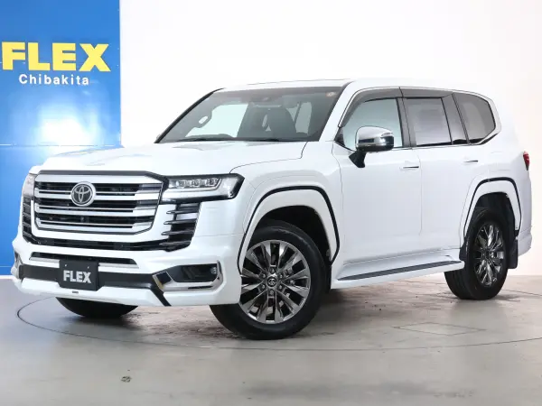 Toyota Land Cruiser 300 3.5 ZX 4WD ZX Modellista Leather Black Interior 3.5L Twin Turbo Petrol T-Connect Navigation Safety Sense Multi-Terrain Monitor Power Back Door Drive Recorder ETC2.0 Sunroof Side Visor (Precious White Pearl)