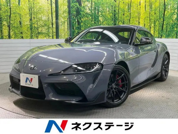 Toyota Supra 3.0 RZ Turbo Black Leather Pre-Crash Safety System ETC OEM 19-inch Alloy Factory HDD Navigation JBL Sound Backup Camera BSM Adaptive High Beam Cruise Control (Volcanic Ash Grey Metallic) — thumbnail 1