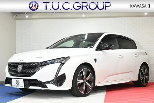 Peugeot 308 GT BlueHDi Blue Nappa Edition Diesel Turbo Limited 200 Units ACC Blue Nappa Leather Seat Heater Panoramic Sunroof Genuine Navigation CarPlay 360 Vision FOCAL Ambient Lighting Genuine 18AW 2-Year Warranty (Pearl White) — thumbnail 1