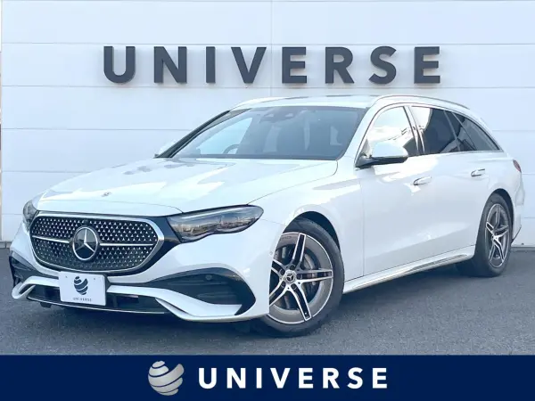 Mercedes-Benz E-Class Wagon E220d Wagon AVG AMG-L (ISG) MP202401 1-Owner Advanced PKG Leather Exclusive PKG Digital Interior PKG Radar Safety PKG 360° Camera Keyless Go Foot Trunk Opener High Beam Assist ETC (Opalite White (M)) — thumbnail 1