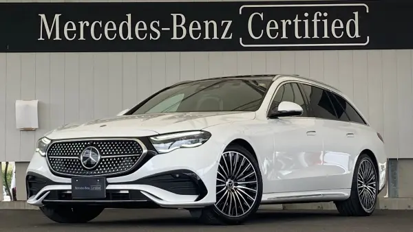 Mercedes-Benz E-Class Wagon E220 d Avantgarde AMG Line Package (ISG) Diesel Turbo MP202502 New Current Model Superscreen/Nappa Leather Diamond Stitch/Perfume Atomizer/Head-up Display/Seat Ventilator/3D Cockpit (MANUFAKTUR Opalite White) — thumbnail 1