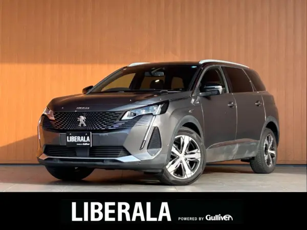 Peugeot 5008 GT BlueHDi Diesel Turbo Sunroof Genuine Navigation Full-Seg TV Display Audio Black Leather Power Seat Seat Heater Massage Seat Front/Side/Rear Camera Apple CarPlay ACC Lane Keep Blind Spot Paddle Shift (Platinum Grey) — thumbnail 1