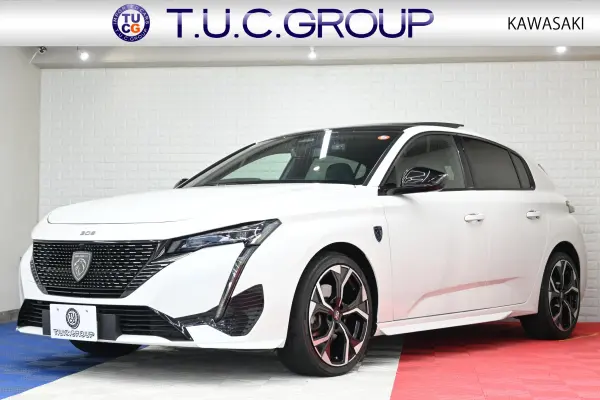 Peugeot 308 GT Blue HDi Blue Nappa Edition Diesel Turbo Limited 200 Units ACC Blue Nappa Leather Seat Heater Panoramic Sunroof Genuine Navigation CarPlay 360 Vision FOCAL Ambient Lighting 18AW 2-Year Warranty (Pearl White)