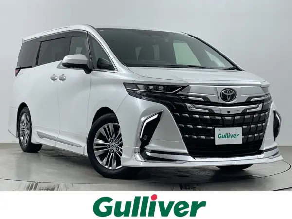 Toyota Alphard Hybrid 2.5 Z E-Four 4WD Full Modellista, Dual Moonroof, Flip-down Monitor, Genuine Display Audio, Around View Monitor, Front & Rear Drive Recorder, Built-in ETC 2.0, Wireless Charger, Blind Spot Monitor (White Pearl) — thumbnail 1