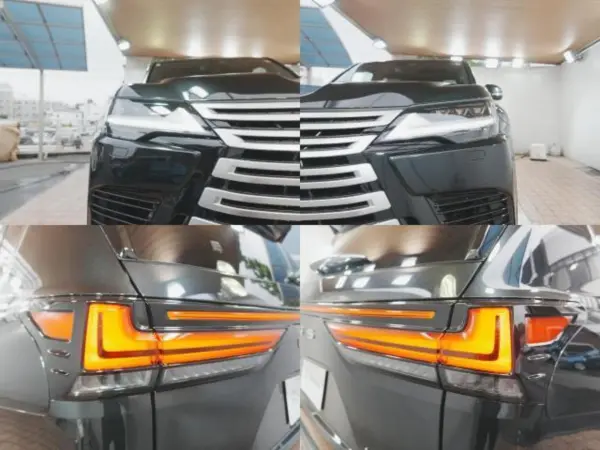 Lexus LX600 4WD White Leather Seats Sunroof Genuine 12.3-inch Memory Navigation Full Seg D Interior M One Owner Genuine 22AW Air Seats Seat Heater Collision Mitigation LKA BSM AHB Radar C Roof Rails Front Rear Dashcam (Graphite Black Glass Flake) — photo 7
