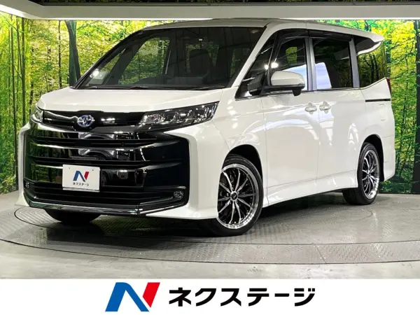 Toyota Noah 1.8 Hybrid S-Z Comfort Convenience Package Safety Sense Genuine 10.5-inch Navigation Backup Camera Dual Power Sliding Doors Power Tailgate Seat Heated Second Row Ottoman Rear Auto Air Conditioner AC100V Power Outlet Auto High Beam (White Pearl Crystal Shine) — thumbnail 1