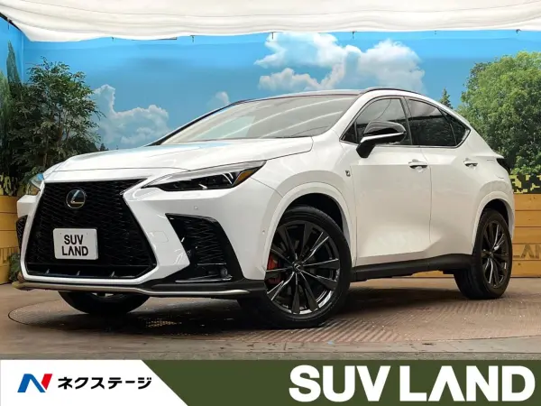 Lexus NX 350h F Sport 4WD Panoramic Roof Roof Rails Non-Smoking Vehicle Orange Calipers Safety System Plus Digital Inner Mirror Genuine 14-inch Navigation Drive Recorder Leather Seats Triple-Beam LED Headlights Seat Air Conditioner Full Seg (White Nova Glass Flake)
