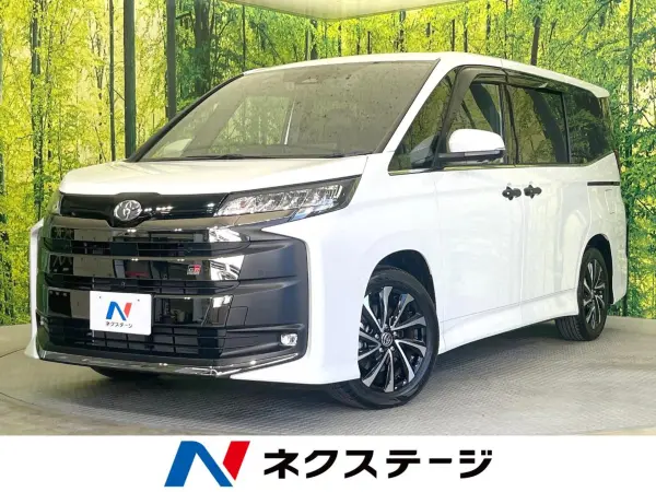 Toyota Noah 1.8 Hybrid S-Z Comfort Convenience PKG Rear Seat Monitor Around View Camera Genuine 10.5-inch Navigation Dual Power Sliding Doors 100V Power Outlet Collision Mitigation System Radar Cruise Half Leather Seat Dash Cam Corner Sensor LED Headlights (Platinum White Pearl Mica)