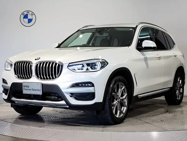 BMW X3 xDrive20d xLine Diesel Turbo 4WD 1-Owner Black Leather Seat Ambient Light Front/Rear Seat Heater Rear Seat Adjustment ACC Power Tailgate Steering Support (Mineral White Metallic) — thumbnail 1
