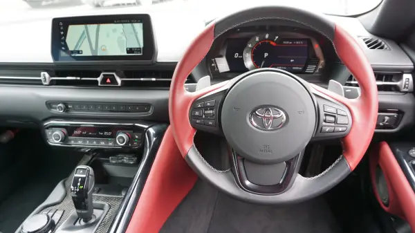 Toyota Supra 3.0 RZ One Owner Genuine Navigation Full Seg Back Camera JBL Genuine Drive Recorder BSM HUD Pre-Crash Half Leather Seat Heater PDC GR Trunk Spoiler MAXORID Aero (Dawn Blue Metallic) — photo 7