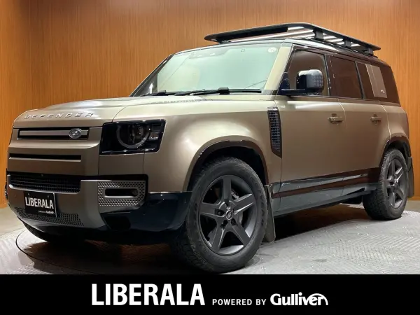 Land Rover Defender 110 X Dynamic SE 3.0L D300 Diesel Turbo 4WD Panoramic Sunroof MERIDIAN Sound ACC Black Leather Seats Power Seats Seat Heaters Digital Inner Mirror Genuine Navigation 360° Camera Satin Protective Film 7-Seater Drive Recorder ETC (Gondwana Stone Metallic) — thumbnail 1