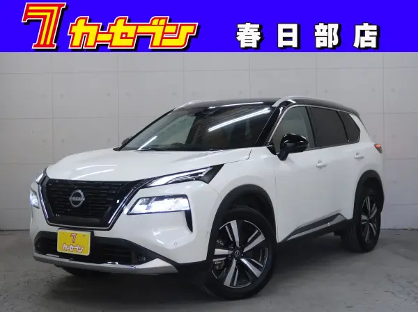 Nissan X-Trail 1.5 G e-4ORCE 4WD One Owner Sunroof Leather Seats BOSE Speakers ProPILOT Genuine Navigation Around View Monitor Digital Inner Mirror Front/Rear Seat Heaters Power Tailgate Drive Recorder ETC2.0 (Brilliant White Pearl/Super Black) — thumbnail 1