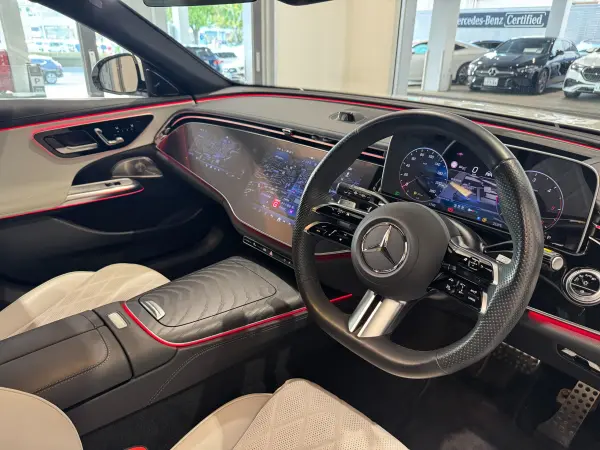 Mercedes-Benz E-Class Wagon E220 d Avantgarde AMG Line Package (ISG equipped model) Diesel Turbo MP202401 Full Options White Leather Panoramic Sliding Roof Digital Interior Package Leather Exclusive Package Advanced Package Head-Up Display Burmester Surround (Opalite White) — photo 8