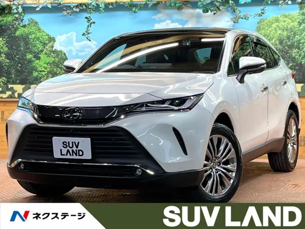 Toyota Harrier 2.0 Z Glass Roof JBL Sound 12-inch Navigation Surround View Camera Radar Cruise Blind Spot Digital Mirror Power Back Door Non-Smoking Genuine 19-inch AW Auto Light LED Head ETC Drive Recorder (Platinum White Pearl Mica) — thumbnail 1