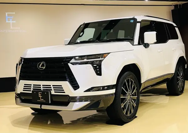Lexus GX550 Version L 4WD Modellista Mark Levinson One Owner Non-Smoking Cool Box Large Sunroof 22-inch AW Electric Step Wireless Charging Roof Rail Digital Mirror Front/Rear Dashcam Lexus Coat Floor Mat (Sonic Quartz) — thumbnail 1