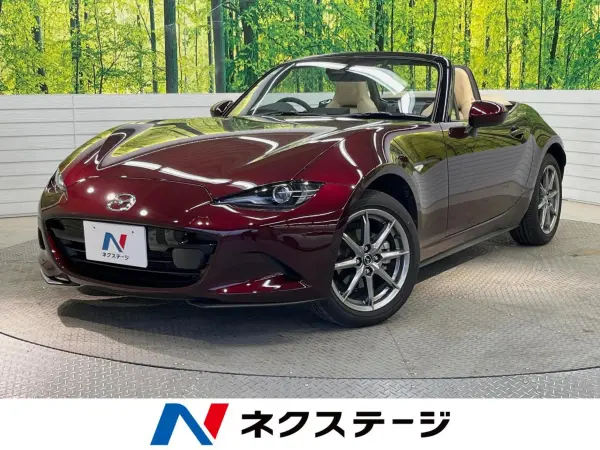 Mazda Roadster 1.5 35th Anniversary 6MT Beige Leather Seats 16-inch OEM Alloy Wheels Mazda Connect 8.8-inch Navigation Smart Brake Support Blind Spot Monitor Radar Cruise Control LED Headlights Non-Smoker ETC (Artisan Red Premium Metallic) — thumbnail 1
