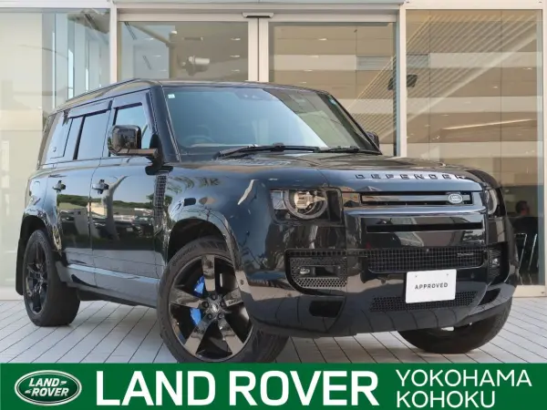 Land Rover Defender 110 X Dynamic HSE 3.0L D300 Diesel Turbo 4WD Certified Used Car Sliding Panoramic Roof Air Suspension MERIDIAN Sound Front Seat Heater/Cooler (Santorini Black (Metallic))