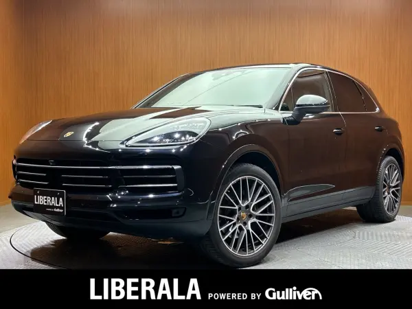Porsche Cayenne 3.0 Tiptronic S 4WD ACC Leather Seats Matrix LED Black Mojave Beige Standard Interior RS Spider Design 21AW Navigation 360° Power Seats Seat Heater Power Tailgate Porsche Active Safe BSM Drive Recorder (Jet Black Metallic)