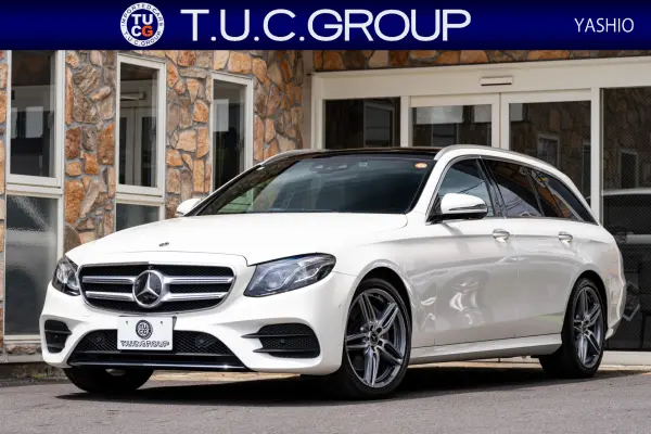 Mercedes-Benz E-Class Wagon E250 Avantgarde Sport Exclusive PKG Mid Black Leather 2-Year Warranty Navi TV Head-Up Display 360 Camera Burmester CarPlay Air Balance P Multibeam LED Auto Tailgate Foot Opener Multi-Color Ambient AMG Aero & 19AW ACC BSM LCW (White)