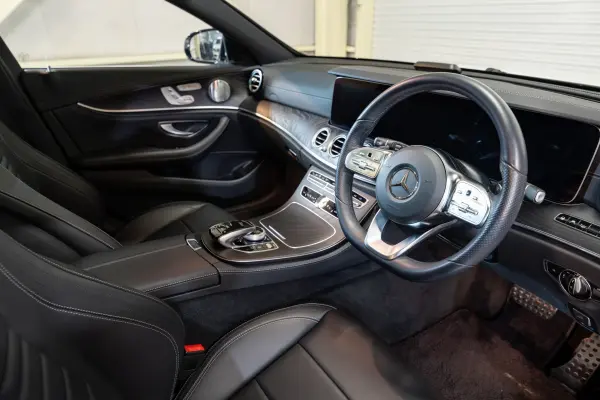 Mercedes-Benz E-Class Wagon E250 Avantgarde Sport Exclusive PKG Mid Black Leather 2-Year Warranty Navi TV Head-Up Display 360 Camera Burmester CarPlay Air Balance P Multibeam LED Auto Tailgate Foot Opener Multi-Color Ambient AMG Aero & 19AW ACC BSM LCW (White) — photo 7