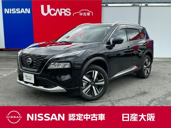 Nissan X-Trail 1.5 G e-4ORCE 4WD Nappa Leather Adaptive LED Headlights Panoramic Glass Roof Roof Rails 12.3-inch Nissan Connect Navigation Genuine Drive Recorder (Front + Cabin) 1500W Outlet (Diamond Black Pearl) — thumbnail 1