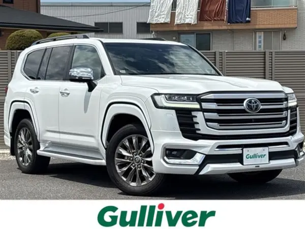 Toyota Land Cruiser 300 3.5 ZX 4WD One Owner Sunroof Modellista Aero JBL Sound Rear Entertainment Genuine 12-inch Navigation Around View Monitor Color Head-Up Display Drive Recorder Hands-Free Power Back Door (Precious White Pearl)