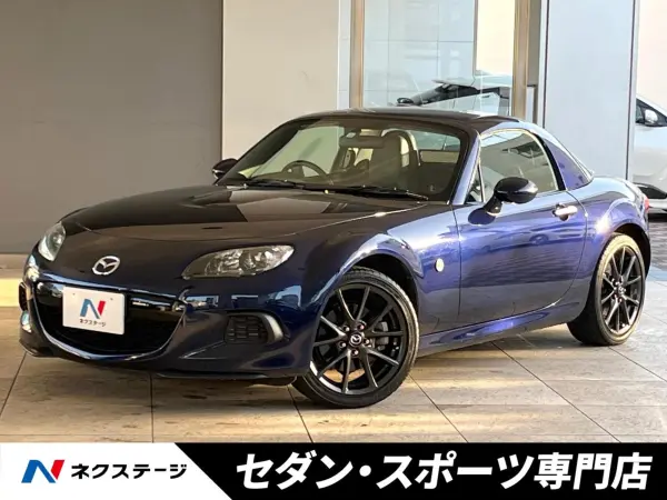 Mazda Roadster 2.0 RS 6MT Leather Package BOSE Sound System HID Headlights Genuine 18-inch Alloy Bilstein Damper Genuine Leather Steering Wheel ETC Non-Smoker (Storm Blue Mica)