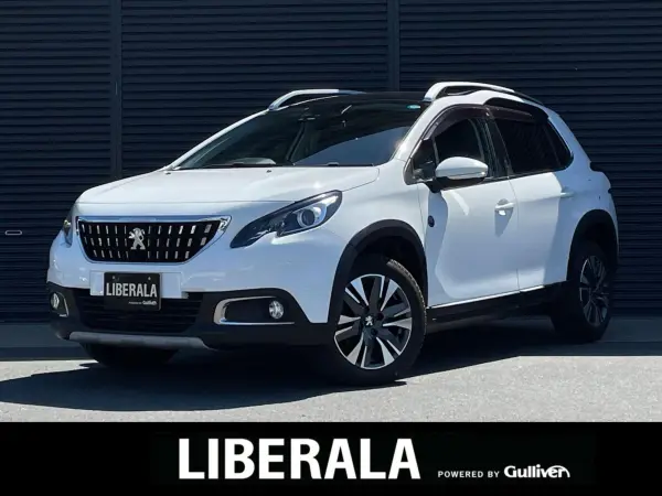 Peugeot 2008 Cross City Panoramic Glass Roof Active City Brake Cruise Control Genuine Navigation 12-Seg BT USB Backup Camera Backup Sonar Half Leather Seat Seat Heater HID Roof Rail ETC Drive Recorder Genuine 16in AW Non-Smoking Vehicle (Bianca White)