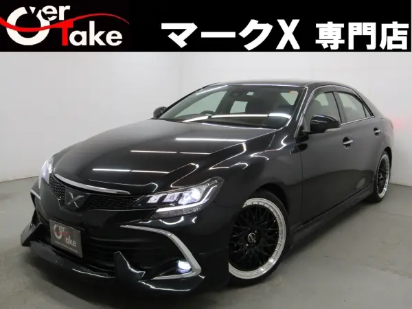 Toyota Mark X 2.5 250G Final Model / Safety Sense PKG / 3-eye LED Headlights / New Full Aero / New 19-inch AW / New Tires / Lowered / Corner Sensors / Navigation Digital TV / Bluetooth / Drive Recorder / Radar Cruise C / Pre-Crash Safety (Precious Black Pearl)