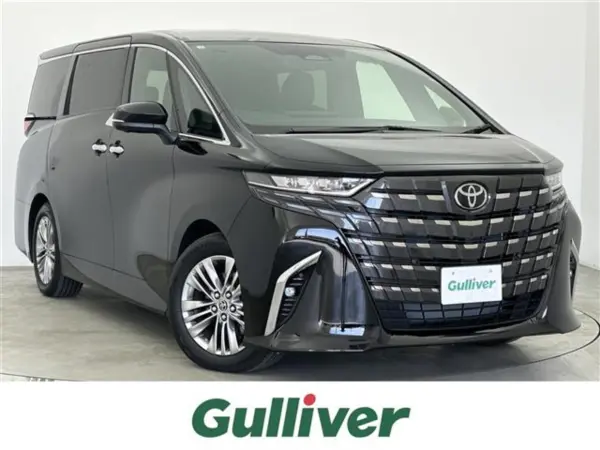 Toyota Alphard Hybrid 2.5 Z E-Four 4WD Moonroof Panoramic Camera Rear Seat Monitor Digital Inner Mirror BSM RCTA 100V Power Outlet Power Back Door Wireless Charging Power Seat ETC2.0 Adaptive Cruise Clearance Sonar Safety Sense Non-Smoking (Black)